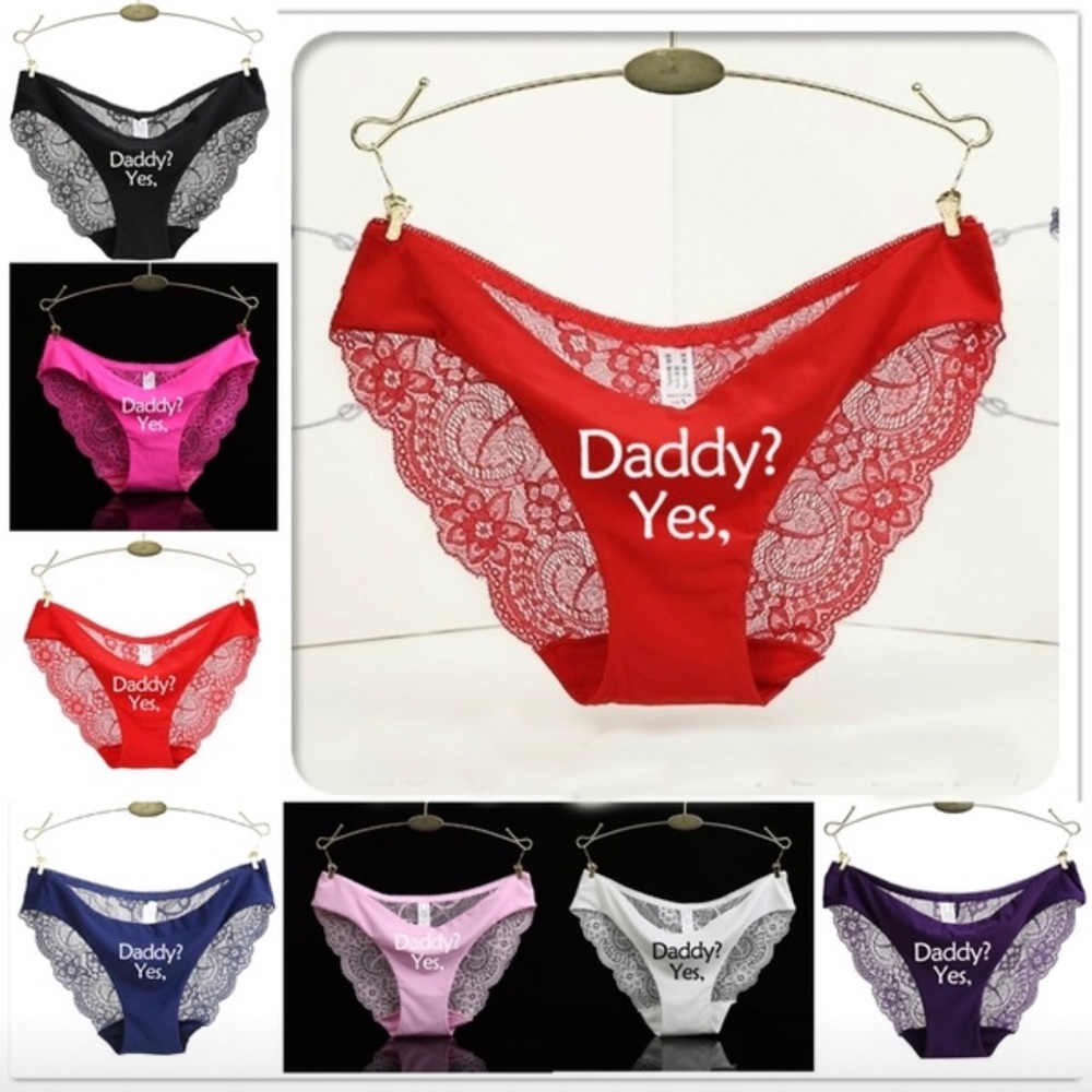 ❤️RED YES, DADDY? PANTIES